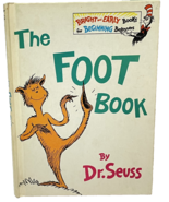 VTG Dr Seuss Book 1968 The Foot Book Random House New York Hard Cover - £11.46 GBP