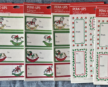 Perk-Ups Holiday Label Sticker Sheets Lot of 6SKU - £19.81 GBP