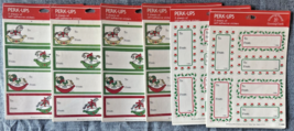 Perk-Ups Holiday Label Sticker Sheets Lot of 6SKU - £18.77 GBP