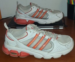 Adidas Adiprene women&#39;s white &amp; orange sneakers size 9 Shoes - £22.64 GBP