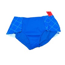 SPANX Women&#39;s Flirty Skirted Swim Bottom 2653 electric blue geo size 12 New - $23.76