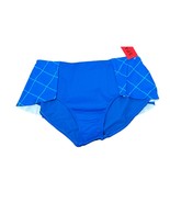 SPANX Women&#39;s Flirty Skirted Swim Bottom 2653 electric blue geo size 12 New - $23.76