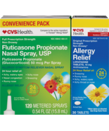 CVS Health 24HR Nasal Spray + Allergy Relief Loratadine HCl Combo Pack - €8,48 EUR