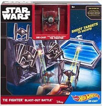 Hot Wheels Star Wars: Force Awakens First Order Tie Fighter Blast out Ba... - $14.20