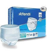 Lot of 4 Attends Youth Small Underwear 360 Elastic Ultimate Absorbency 2... - $67.80 CAD