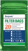 Filter Bags, 20 Pcs., 100 Micron, Double-Stitched, Zero Blowouts, Dulytek - £25.53 GBP