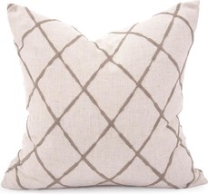 Pillow Throw HOWARD ELLIOTT LYRIC 20x20 Natural Base Pewter Gray Down In... - $259.00