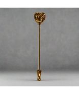 Vintage Monet Gold Tone Stick Pin – Classic Art Deco Heart Design Lapel Pin - $24.83 CAD