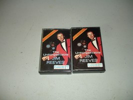 The Unforgettable Jim Reeves Tapes 1 &amp; 2 (2 Cassettes, 1979) Tested, VG+ - £7.79 GBP