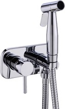 Trustmi Toilet Concealed Hot And Cold Bidet Spray Set, Brass Hand Held, Chrome - £64.31 GBP