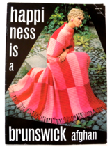 Happiness is a Brunswick Afghan Volume 683 (1972) Vtg Knitting Crochet Magazine - £6.29 GBP