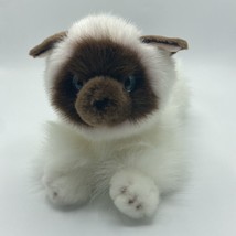 Aurora Siamese Cat Plush Blue Eyes Himalayan 12 inch Stuffed Realistic Vintage - £8.39 GBP