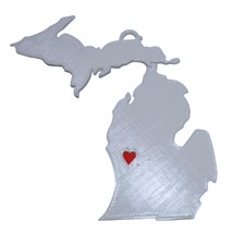 Michigan State Lansing Heart Ornament Christmas Decor USA PR244-MI - $4.99