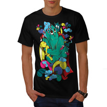 Wellcoda Fantasy Cartoon Monster Mens T-shirt, Comic Graphic Design Printed Tee - £14.92 GBP+