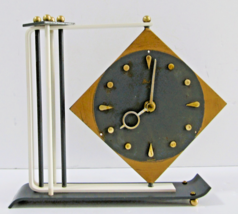Bentima Art Deco 1930s Swivel Metal Table Clock - $2,316.79 MXN