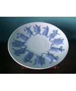 Rare pedestal serving plate greek roman philosopher porcelain bisque rai... - $850.32 MXN