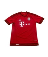 Adidas 2015-2016 FC Bayern Munich Red Home Kit Soccer Jersey Men&#39;s Medium - $39.99