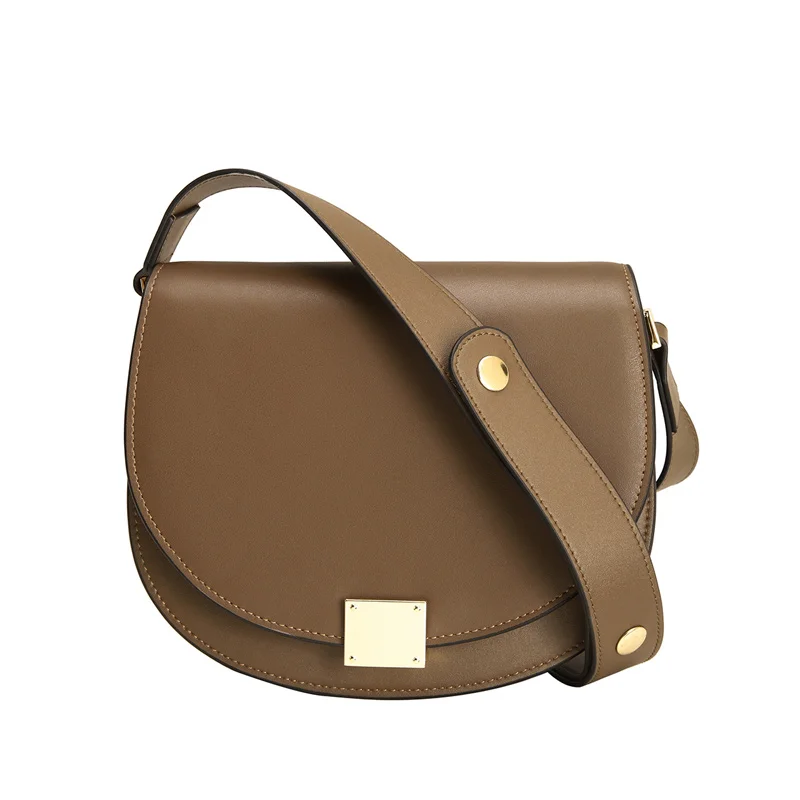 Brand Retro Ladies Split Leather Shoulder Bag Fashion Female Crossbody Bag for W - $123.81