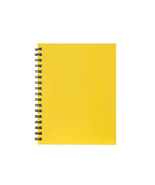 Spirax Hard Cover Twin Wire Notebook A4 (200 pages) - Yellow - £29.39 GBP