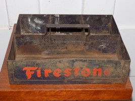 Vintage Firestone Metal Seat Covers Upholstery Tray - $123.75