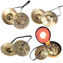 2.6In/6.5Cm Tibetan Meditation Tingsha Cymbal Bell Buddhist Nepal Bronze Bells - £14.84 GBP+