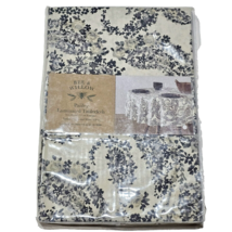 Bee &amp; Willow Paisley Laminated Tablecloth 70in Round Resists Stains Wipes Clean - £21.92 GBP
