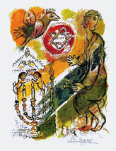 Marc Chagall &quot;Exodus Star of David&quot; Ltd. Ed. Litho.Facsimile S/ Pencil # - £62.30 GBP