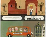 Brabant Belgium Brochure Map 1960&#39;s Raymond Raynard Cover - £14.01 GBP