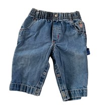 Baby Guess Boys Infant baby Size 6 9 months Blue Jeans Carpenter Painter... - $16.82