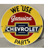 We Use Genuine Parts Chevrolet Service Sign Vintage Ande Rooney Porcelai... - €77,36 EUR