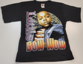 Vintage 2000s Black Lil Bow Wow Kids Shirt Youth XL Double Sided Rap Tee... - $27.84