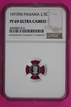 1977 Panama PF 69 Ultra Cameo Proof 2.5 Centesimos NGC Certified Graded ... - $79.99