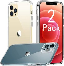 [2 Pack] Compatible with iPhone 12 Pro Max Case Anti-Drop Protective Cases Clear - £7.73 GBP