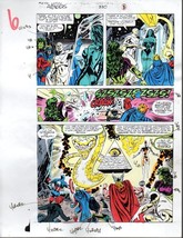 Original 1991 Avengers color guide art:Captain America,Thor,Black Widow,She-Hulk - £40.13 GBP