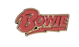 David Bowie~Rock &amp; Roll~PIN~1 1/4&quot; x 5/8&quot;~Iron or Sew~ - $143.55 MXN