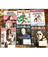 Lot Of 7 Women’s Magazines Women’s Health, Brain &amp; Life, Health CURRENT/... - £15.73 GBP