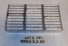 Lot of 30 Maxell XL II 110 Pre Recorded Audio Cassette Tapes Used - £32.13 GBP