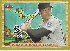 2003 Ultra When It Was A Game Luis Aparicio 3 White Sox - £0.79 GBP