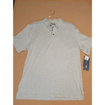 Jack Nicklaus Size L Polo Golf Shirt Gray Stay Dri Golden Bear New - $24.63