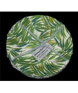 4 Tommy Bahama Green Palm Fronds Thick 11&quot; Melamine Dinner Plates NWT - $68.51 CAD