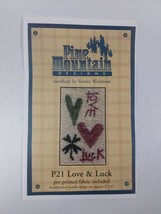 Pine Mountain Designs P21 Love &amp; Luck Pre-printed fabric by Sandra Workm... - $7.92