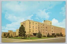 Wyoming Hall Men&#39;s Residence Hall University Of Wyoming Laramie 1960s Postcard - £11.40 GBP