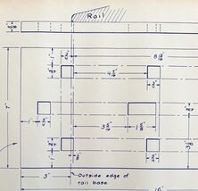 1946 Railroad Bangor Aroostook 80 LB Guard Rail Tieplates Blueprint F15 ... - $41.38 CAD