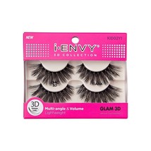 I ENVY KISS EYELASHES 3D MULTI ANGLE &amp; VOLUME CHIC 3D TIARA #KI02Y1 - £3.18 GBP