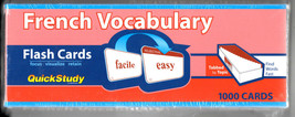 QuickStudy French Vocabulary Flash Cards, new - $12.00