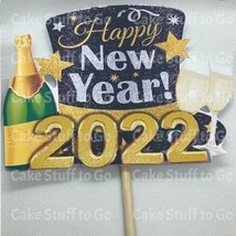 Happy New Year&#39;s 2022 Cake Topper Decoration - £11.72 GBP