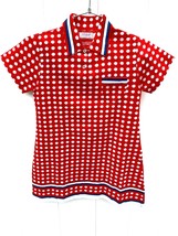 Authentic VTG 70s Carltona Girls Mod Mini Dress 10 RWB Polka Dot Cotton ... - $1,199.48 MXN
