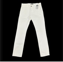 John Varvatos MOTOR CITY SLIM STRAIGHT PANTS WHITE Sz 32 NEW NWT WHITE - $54.44
