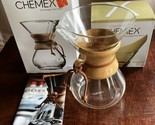 Chemex CM-6A 6-Cup Coffee Maker - Clear w/ 96 Natural Squares Filters - £27.23 GBP