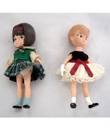  Vintage HASBRO Dolly Darlings Two Dolls 1965 Japan - £23.59 GBP